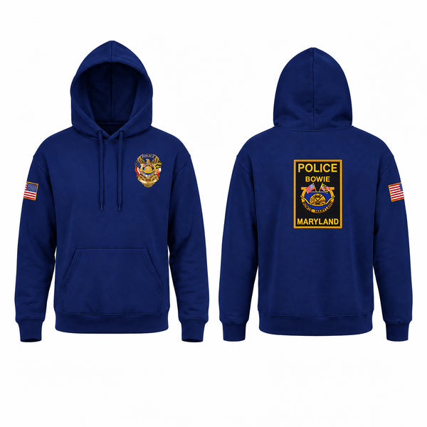 Hoodie, City of Bowie Police, Police, Teamtime, Team time, sublimation, custom sports apparel, team uniforms, spirit wear, spiritwear, sports uniforms, custom shirts, team store, custom team store, fundraiser sports, apparel fundraiser