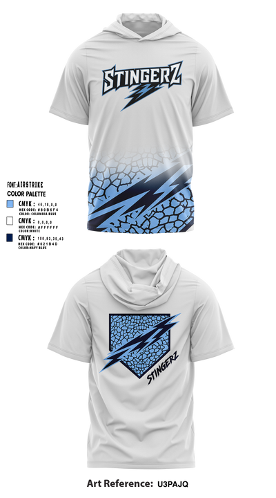 GS Baseball Short Sleeve Performance Shirt with hood - 5