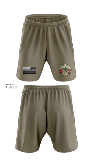 Athletic Shorts With Pockets, Universal Boxing Gym, National Guard, Teamtime, Team time, sublimation, custom sports apparel, team uniforms, spirit wear, spiritwear, sports uniforms, custom shirts, team store, custom team store, fundraiser sports, apparel fundraiser
