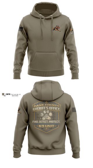 Hoodie, Dane County K9, Police, Teamtime, Team time, sublimation, custom sports apparel, team uniforms, spirit wear, spiritwear, sports uniforms, custom shirts, team store, custom team store, fundraiser sports, apparel fundraiser