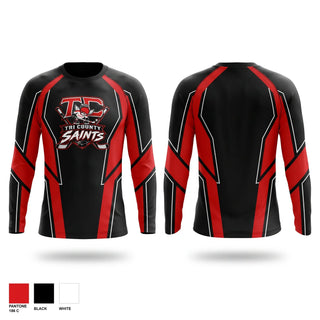 Long Sleeve Performance Shirt, Tri County Saints, Ice Hockey, Teamtime, Team time, sublimation, custom sports apparel, team uniforms, spirit wear, spiritwear, sports uniforms, custom shirts, team store, custom team store, fundraiser sports, apparel fundraiser
