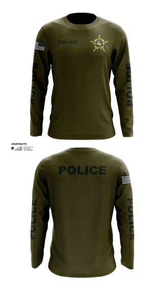 Long Sleeve Performance Shirt, St. Joseph County Police Department, , Teamtime, Team time, sublimation, custom sports apparel, team uniforms, spirit wear, spiritwear, sports uniforms, custom shirts, team store, custom team store, fundraiser sports, apparel fundraiser