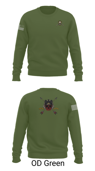 Crew Neck Sweatshirt, HHC 1ST BN 65TH INF REG, , Teamtime, Team time, sublimation, custom sports apparel, team uniforms, spirit wear, spiritwear, sports uniforms, custom shirts, team store, custom team store, fundraiser sports, apparel fundraiser