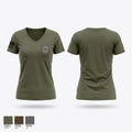 Oklahoma County Sniper Team Women's Short Sleeve V-neck Shirt - 1