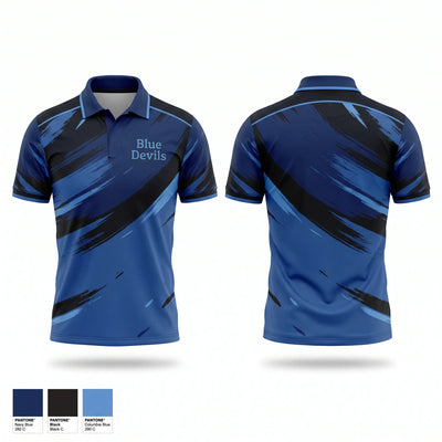 Blue Devils Short Sleeve Performance Polo - 1