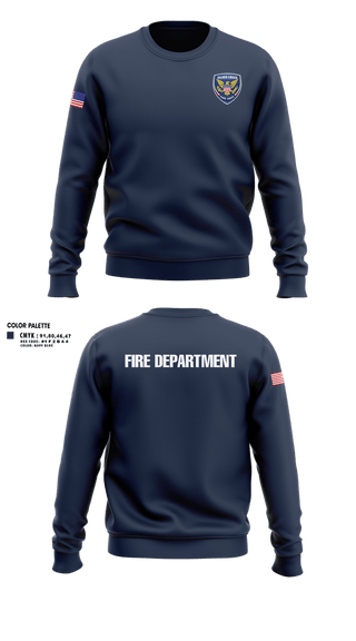 Crew Neck Sweatshirt, Silver creek, Fire Department, Teamtime, Team time, sublimation, custom sports apparel, team uniforms, spirit wear, spiritwear, sports uniforms, custom shirts, team store, custom team store, fundraiser sports, apparel fundraiser