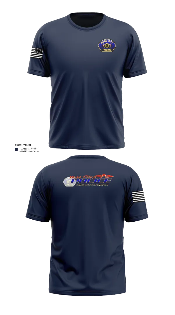 Old School Cotton Feel Shirt, Webb City Police Department, Police, Teamtime, Team time, sublimation, custom sports apparel, team uniforms, spirit wear, spiritwear, sports uniforms, custom shirts, team store, custom team store, fundraiser sports, apparel fundraiser