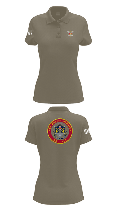 USS Rafael Peralta DDG 115 35678200 Women's Short Sleeve Performance Polo  - 71
