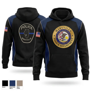 Hoodie, Maryville IL Police Department, Police, Teamtime, Team time, sublimation, custom sports apparel, team uniforms, spirit wear, spiritwear, sports uniforms, custom shirts, team store, custom team store, fundraiser sports, apparel fundraiser
