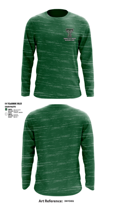 Thomas Fay Custer Marching Band 91481918 Long Sleeve Performance Shirt 1