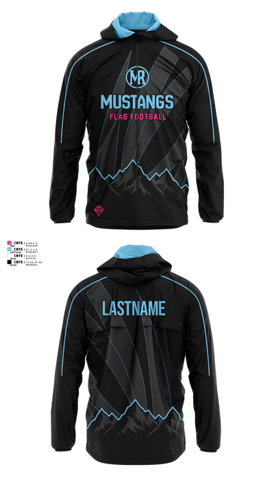 Mountain Range HS Flag Football Windbreaker - 3