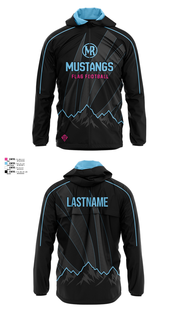 Windbreaker, Mountain Range HS Flag Football, Women's Soccer, Teamtime, Team time, sublimation, custom sports apparel, team uniforms, spirit wear, spiritwear, sports uniforms, custom shirts, team store, custom team store, fundraiser sports, apparel fundraiser