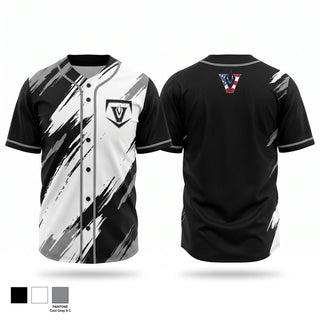 Full Button Baseball Jersey, Vandegrift High School Baseball, Baseball, Teamtime, Team time, sublimation, custom sports apparel, team uniforms, spirit wear, spiritwear, sports uniforms, custom shirts, team store, custom team store, fundraiser sports, apparel fundraiser
