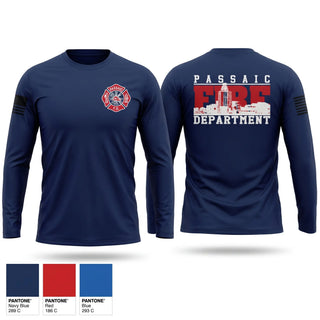 Long Sleeve Performance Shirt, FMBA Local 13/213 Passaic Fire Department, Fire Department, Teamtime, Team time, sublimation, custom sports apparel, team uniforms, spirit wear, spiritwear, sports uniforms, custom shirts, team store, custom team store, fundraiser sports, apparel fundraiser