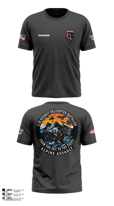 2-10 AHB Knighthawks 14380811 Short Sleeve Performance Shirt - 50