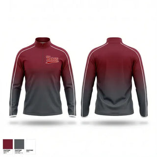 Quarter Zip Jacket, KAOS, Softball, Teamtime, Team time, sublimation, custom sports apparel, team uniforms, spirit wear, spiritwear, sports uniforms, custom shirts, team store, custom team store, fundraiser sports, apparel fundraiser