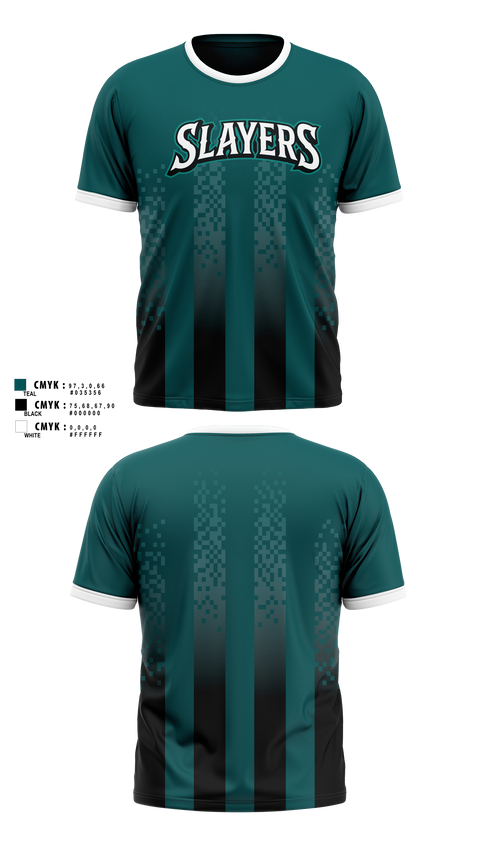 Short Sleeve Performance Shirt, Slayers, Softball, Teamtime, Team time, sublimation, custom sports apparel, team uniforms, spirit wear, spiritwear, sports uniforms, custom shirts, team store, custom team store, fundraiser sports, apparel fundraiser