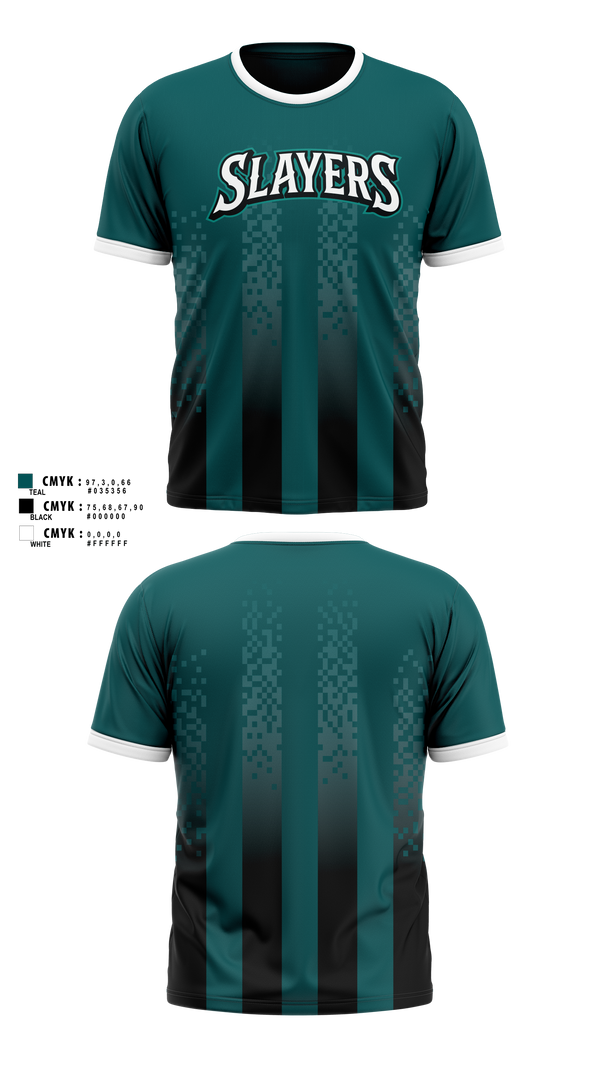 Short Sleeve Performance Shirt, Slayers, Softball, Teamtime, Team time, sublimation, custom sports apparel, team uniforms, spirit wear, spiritwear, sports uniforms, custom shirts, team store, custom team store, fundraiser sports, apparel fundraiser