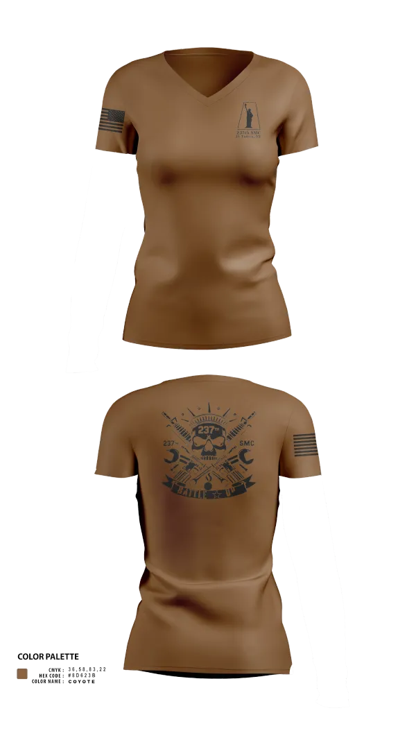 Womens Short Sleeve Vneck Shirt, 237th smc, , Teamtime, Team time, sublimation, custom sports apparel, team uniforms, spirit wear, spiritwear, sports uniforms, custom shirts, team store, custom team store, fundraiser sports, apparel fundraiser