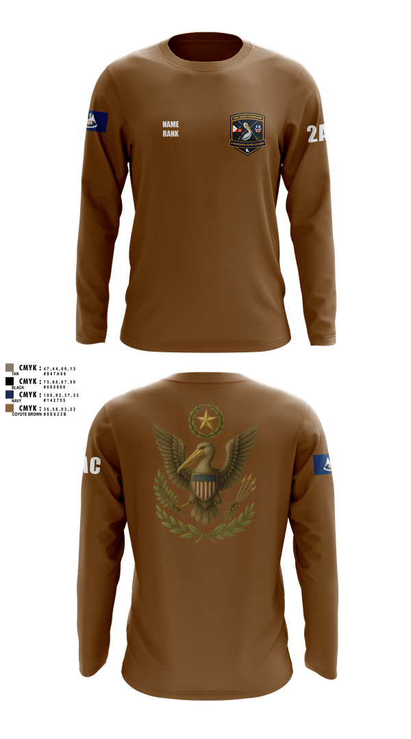 Long Sleeve Performance Shirt, 2nd Area Command (LASG), , Teamtime, Team time, sublimation, custom sports apparel, team uniforms, spirit wear, spiritwear, sports uniforms, custom shirts, team store, custom team store, fundraiser sports, apparel fundraiser