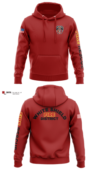 Hoodie, White Shield Fire Department, Fire Department, Teamtime, Team time, sublimation, custom sports apparel, team uniforms, spirit wear, spiritwear, sports uniforms, custom shirts, team store, custom team store, fundraiser sports, apparel fundraiser