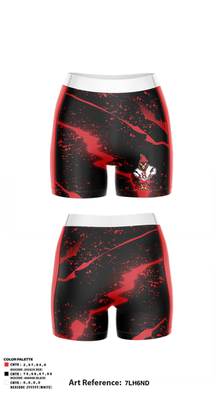 Track Shorts, Harvard Cardinals Volleyball, Women's Volleyball, Teamtime, Team time, sublimation, custom sports apparel, team uniforms, spirit wear, spiritwear, sports uniforms, custom shirts, team store, custom team store, fundraiser sports, apparel fundraiser