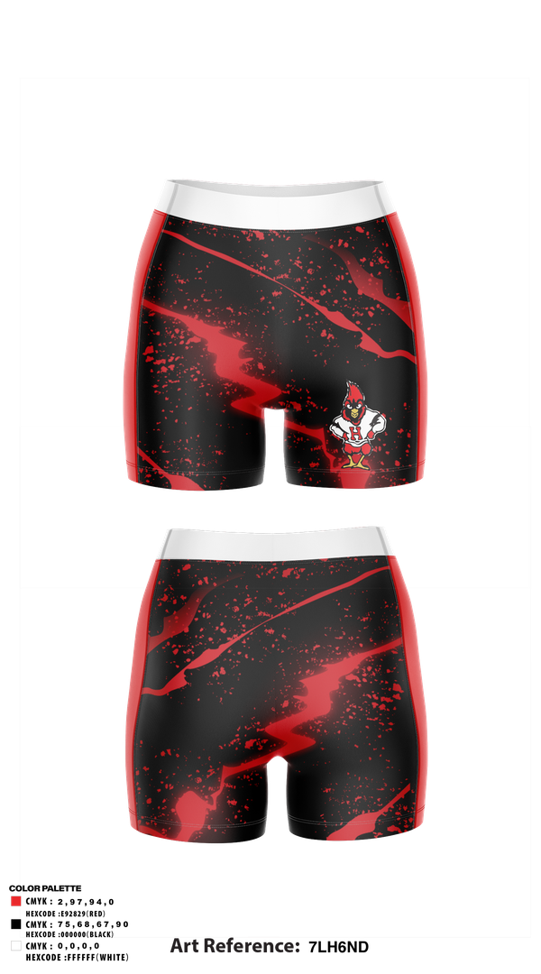 Track Shorts, Harvard Cardinals Volleyball, Women's Volleyball, Teamtime, Team time, sublimation, custom sports apparel, team uniforms, spirit wear, spiritwear, sports uniforms, custom shirts, team store, custom team store, fundraiser sports, apparel fundraiser