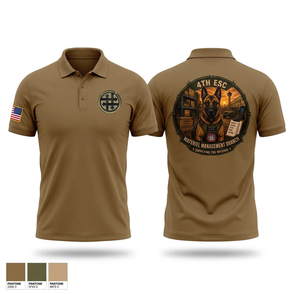 Short Sleeve Performance Polo, 4th ESC, Army, Teamtime, Team time, sublimation, custom sports apparel, team uniforms, spirit wear, spiritwear, sports uniforms, custom shirts, team store, custom team store, fundraiser sports, apparel fundraiser