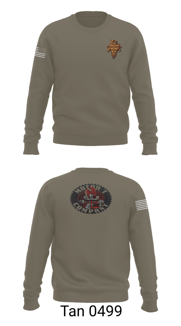 Crew Neck Sweatshirt, 3D LSB MT CO, Marines, Teamtime, Team time, sublimation, custom sports apparel, team uniforms, spirit wear, spiritwear, sports uniforms, custom shirts, team store, custom team store, fundraiser sports, apparel fundraiser