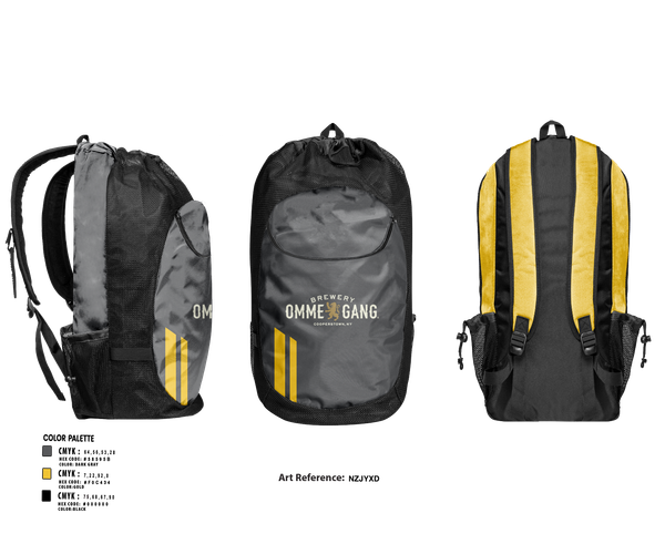 Gear Bag, Ommegang, Baseball, Teamtime, Team time, sublimation, custom sports apparel, team uniforms, spirit wear, spiritwear, sports uniforms, custom shirts, team store, custom team store, fundraiser sports, apparel fundraiser