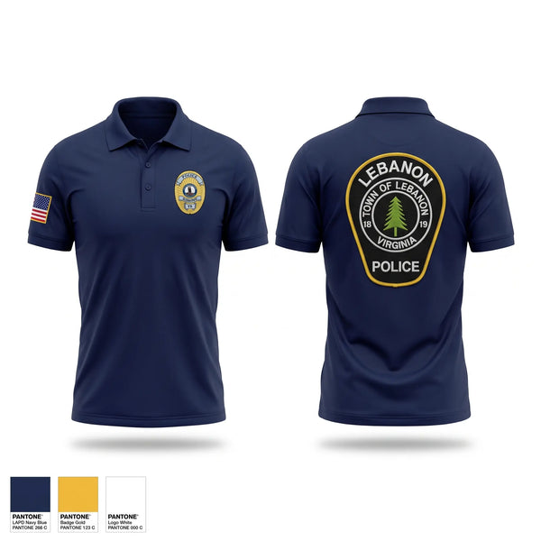 Short Sleeve Performance Polo, Lebanon Police Department, Police, Teamtime, Team time, sublimation, custom sports apparel, team uniforms, spirit wear, spiritwear, sports uniforms, custom shirts, team store, custom team store, fundraiser sports, apparel fundraiser