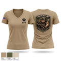 B-4 Women's Short Sleeve V-neck Shirt - 1