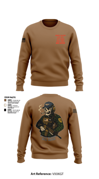 Crew Neck Sweatshirt, CAT 611, Army, Teamtime, Team time, sublimation, custom sports apparel, team uniforms, spirit wear, spiritwear, sports uniforms, custom shirts, team store, custom team store, fundraiser sports, apparel fundraiser