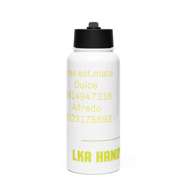 LKA HANDYMAN Stainless Steel Water Bottle with a Straw Lid