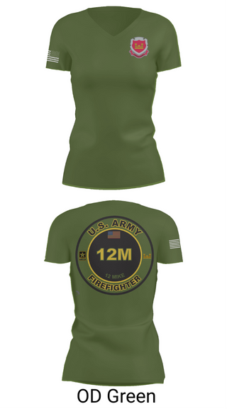 Womens Short Sleeve Vneck Shirt, 1153rd Firefighter Unit, , Teamtime, Team time, sublimation, custom sports apparel, team uniforms, spirit wear, spiritwear, sports uniforms, custom shirts, team store, custom team store, fundraiser sports, apparel fundraiser