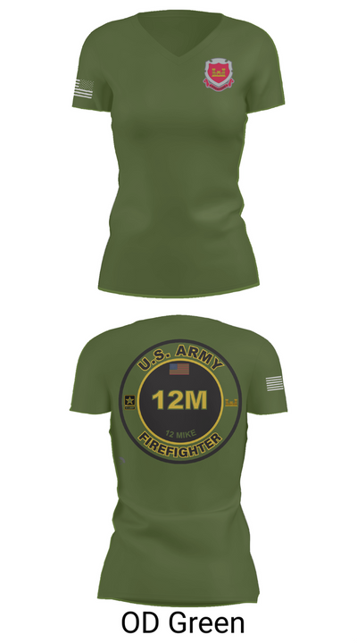 1153rd Firefighter Unit 94672135 Women's Short Sleeve V-neck Shirt - 46