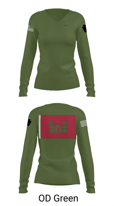 B 103 EN BN 37041687 Women's Long Sleeve V-neck Shirt - 54