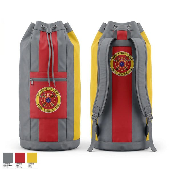 Gear Bag, Inspiration Point rural volunteer fire district, Fire Department, Teamtime, Team time, sublimation, custom sports apparel, team uniforms, spirit wear, spiritwear, sports uniforms, custom shirts, team store, custom team store, fundraiser sports, apparel fundraiser