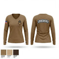 2CR 14370614 Women's Long Sleeve V-neck Shirt - 1