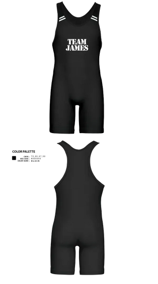 Wrestling Singlet, Team James, Wrestling, Teamtime, Team time, sublimation, custom sports apparel, team uniforms, spirit wear, spiritwear, sports uniforms, custom shirts, team store, custom team store, fundraiser sports, apparel fundraiser