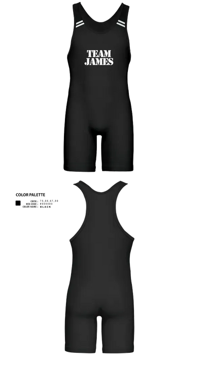 Team James 16201063 Wrestling Singlet - 30