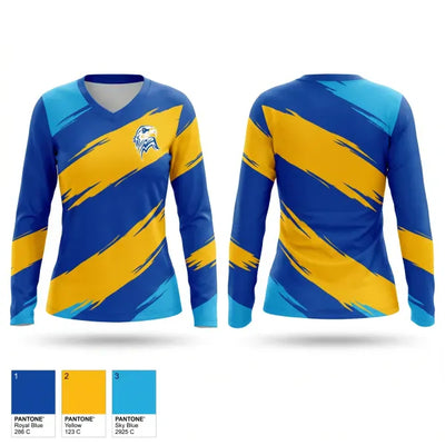 North Brunswick Raiders 59979833 Women's Long Sleeve V-neck Shirt - 1
