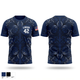 Short Sleeve Performance Shirt, Linden 42, Police, Teamtime, Team time, sublimation, custom sports apparel, team uniforms, spirit wear, spiritwear, sports uniforms, custom shirts, team store, custom team store, fundraiser sports, apparel fundraiser