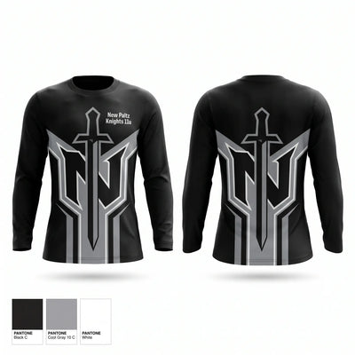 New Paltz Knights 11u Long Sleeve Performance Shirt - 1