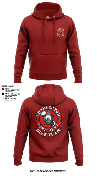 Hoodie, Charleston Fire Dept Dive Team, Fire Department, Teamtime, Team time, sublimation, custom sports apparel, team uniforms, spirit wear, spiritwear, sports uniforms, custom shirts, team store, custom team store, fundraiser sports, apparel fundraiser
