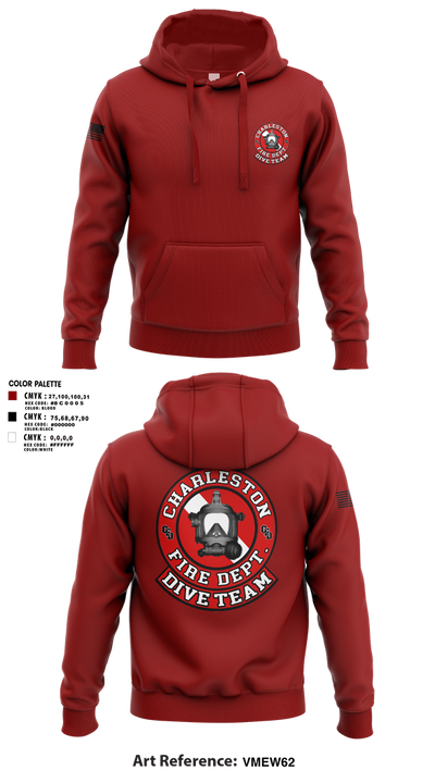 Charleston Fire Dept Dive Team 94862858 Hoodie - 1