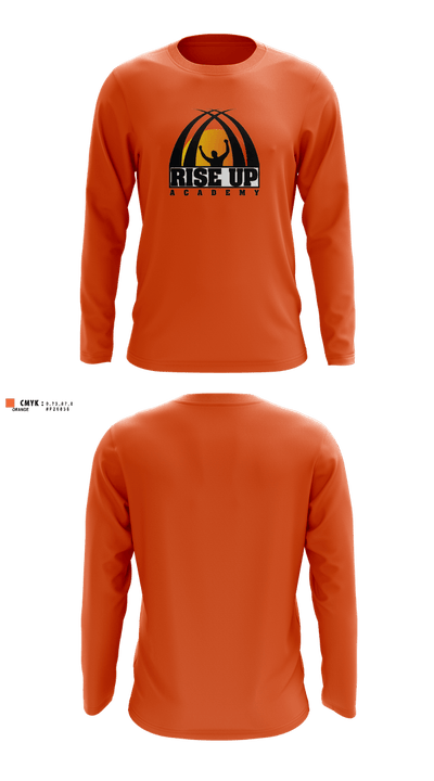 Rise Up Academy DE 25886526 Long Sleeve Rash Guard Shirt - 1