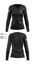 18 SFS FLY AWAY SECURITY 15645087 Women's Long Sleeve V-neck Shirt - 100
