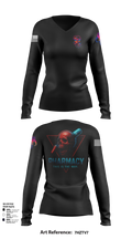 C co Pharmacy 43163891 Women's Long Sleeve V-neck Shirt - 101