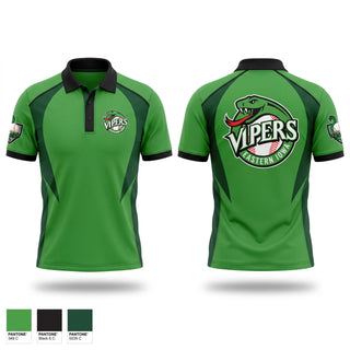 Short Sleeve Performance Polo, Eastern Iowa Vipers, Baseball, Teamtime, Team time, sublimation, custom sports apparel, team uniforms, spirit wear, spiritwear, sports uniforms, custom shirts, team store, custom team store, fundraiser sports, apparel fundraiser